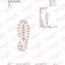 Camping Footprint Embroidery Design