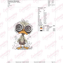 Funny Duck Machine Embroidery Design