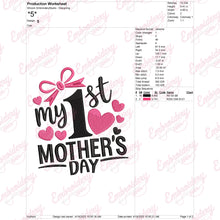 My 1st Mother's Day Embroidery Design