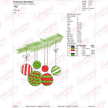 Christmas Decorations Embroidery Design