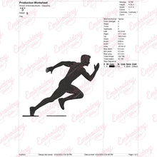 Man Running Hoop Embroidery Design