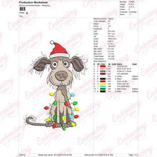 Christmas Dog Delight Embroidery Design