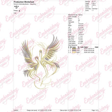 Cranes Bird Embroidery Design