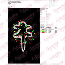 Christmas Vacation Cat Lighting Free Digital Machine Embroidery Design | Free & Instant Download