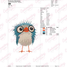 Cute Bird Embroidery Design
