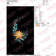 Night Bloom Embroidery Design