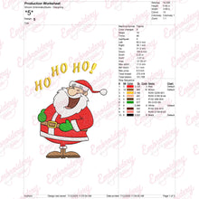 Jolly Santa Christmas Embroidery Design