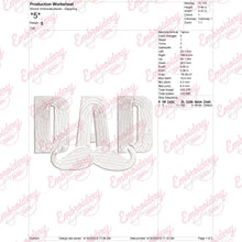 Beautiful Dad Embroidery Design