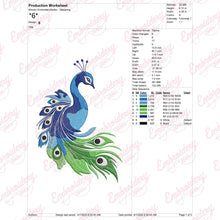 Beautiful Peacock Machine Embroidery Design