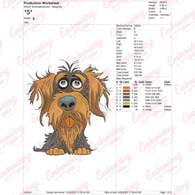 Funny Dog Digital Machine Embroidery Design