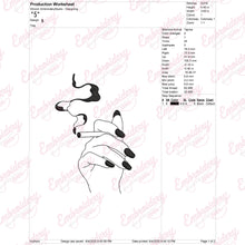 Smoking Art Embroidery Design