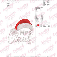 Mrs. Claus Christmas Cheer Embroidery Design