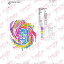Baby Cat Kitten Cartoon Embroidery Design