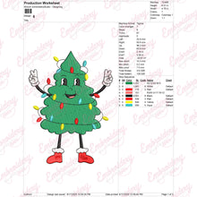 Groovy Christmas Tree Character Embroidery Design