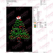 Stethoscope Nurse Christmas Tree Free Digital Embroidery Design | Instant & Free Download