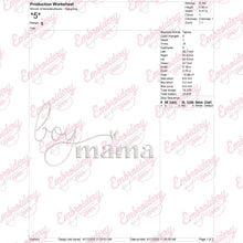 Boy Mama Embroidery Design