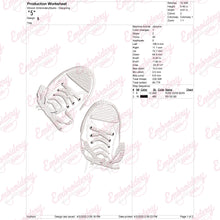 Converse Shoes Embroidery Design