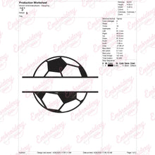 Soccer Ball Name Frame Embroidery Design