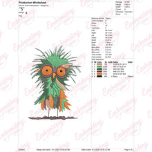 Lively Crazy Bird Machine Embroidery Design