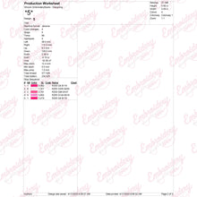 Pink Disco Heart Mama Embroidery Design