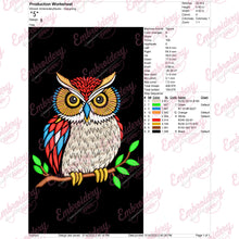 Whimsical Woodland Owl Embroidery Design