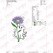 Flower For My Boo Halloween Embroidery Design