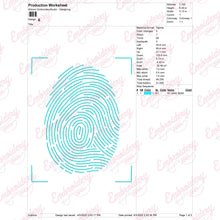 Fingerprint Linart Embroidery Design