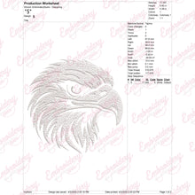 Eagle Head Embroidery Design