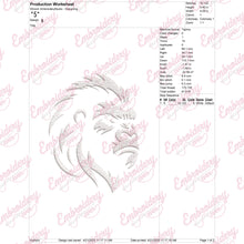 Gorilla Head Embroidery Design