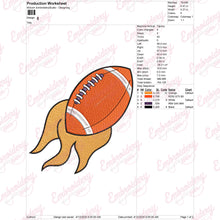 American Football Embroidery Design