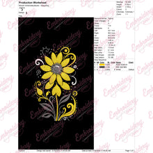 Colorful Flowers Embroidery Design