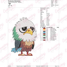 Large Eagle Bird Embroidery Design