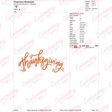 Happy Thanksgiving Day Embroidery Machine File