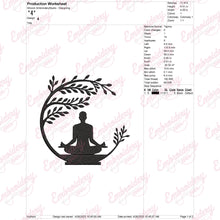 Buddha Yoga Embroidery Design