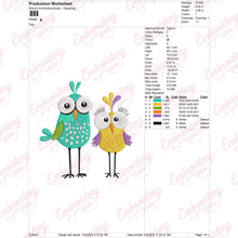 Cute Birds Embroidery Design