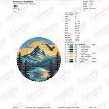 Reflections On The Lake Embroidery Design