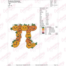 Pumpkin Pi Funny Math Teacher Halloween Embroidery Design