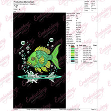 Funky Fish Machine Embroidery Design