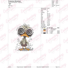 Funny Duck Machine Embroidery Design