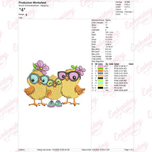 Chicken Squad Embroidery Design
