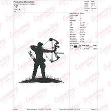 Bow Hunting Machine Embroidery Design