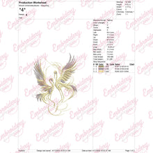 Cranes Bird Embroidery Design
