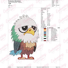 Large Eagle Bird Embroidery Design