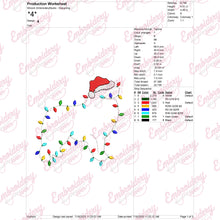 Christmas Dog Outline Embroidery Design
