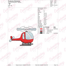 Beautiful Helicopter Embroidery Design