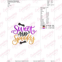 Halloween Sweet and Spooky Embroidery Design