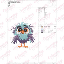 Modern Crazy Bird Embroidery Design