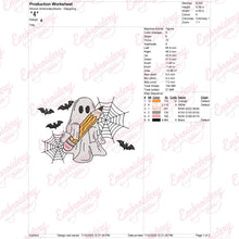 Halloween Spooky Teacher Embroidery Design