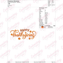 Happy Thanksgiving Embroidery Design