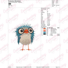 Cute Bird Embroidery Design